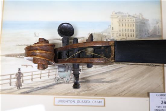 An early 20th century cased violin